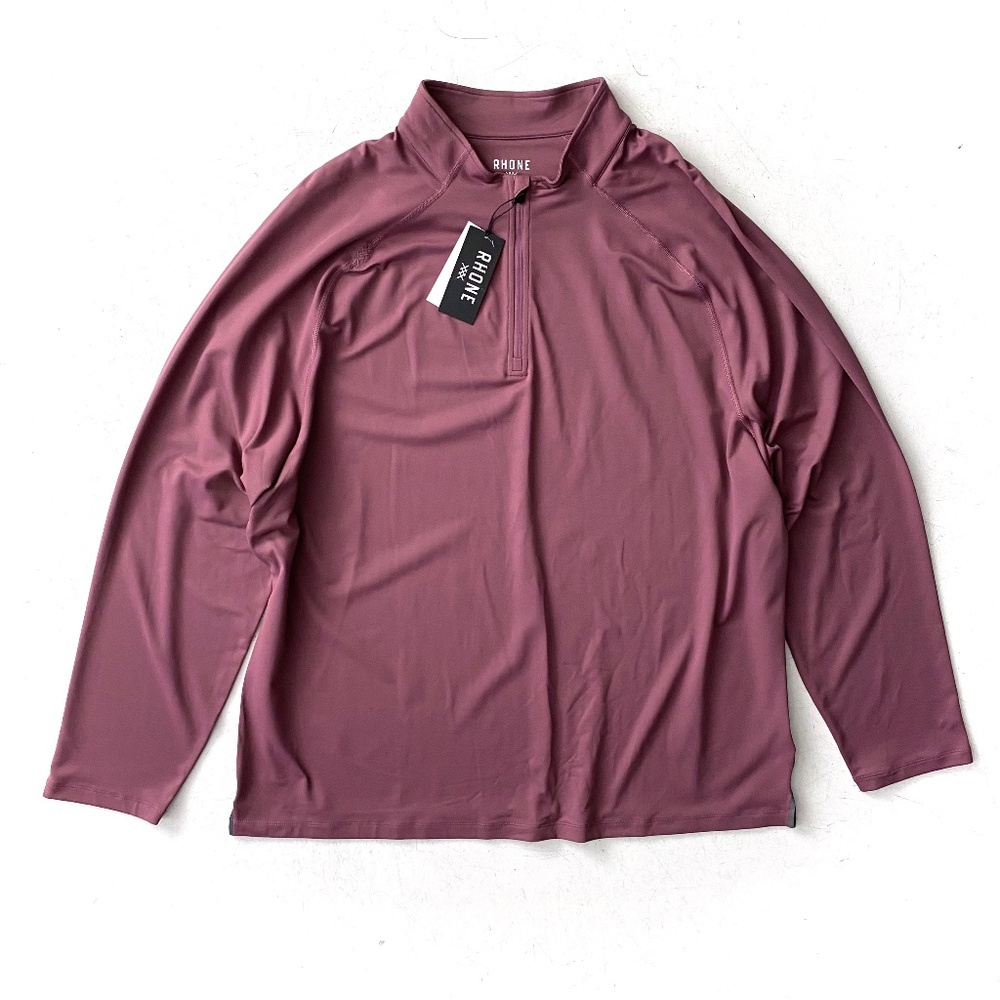 RHONE Nwt Tulipwood Performance Session Quarter-Zip 1/4 Pullover Sweater XXL 2XL